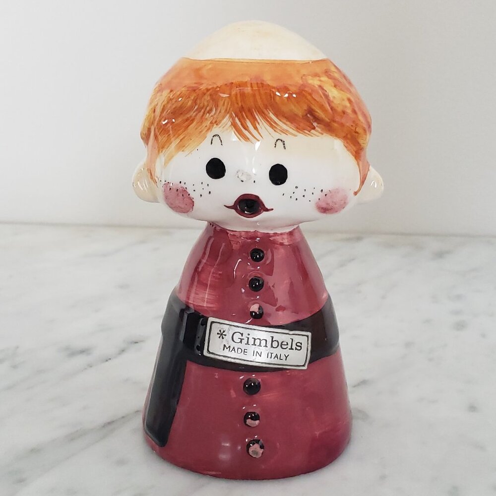 Vintage Ceramic Catholic Monk Friar Tuck Bank for Gimbels Made In Italy